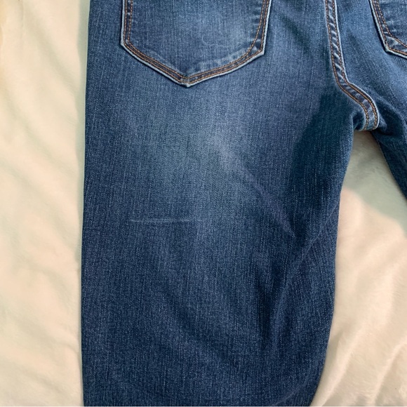 Kensie Sz 8/29 Effortless Ankle Mid Rise Dark Blue Straight Jeans - Picture 6 of 10